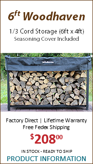  6ft Woodhaven 1/3 Cord Storage (6ft x 4ft) Seasoning Cover Included Factory Direct | Lifetime Warranty Free Fedex Shipping $20800 IN STOCK - READY TO SHIP PRODUCT INFORMATION